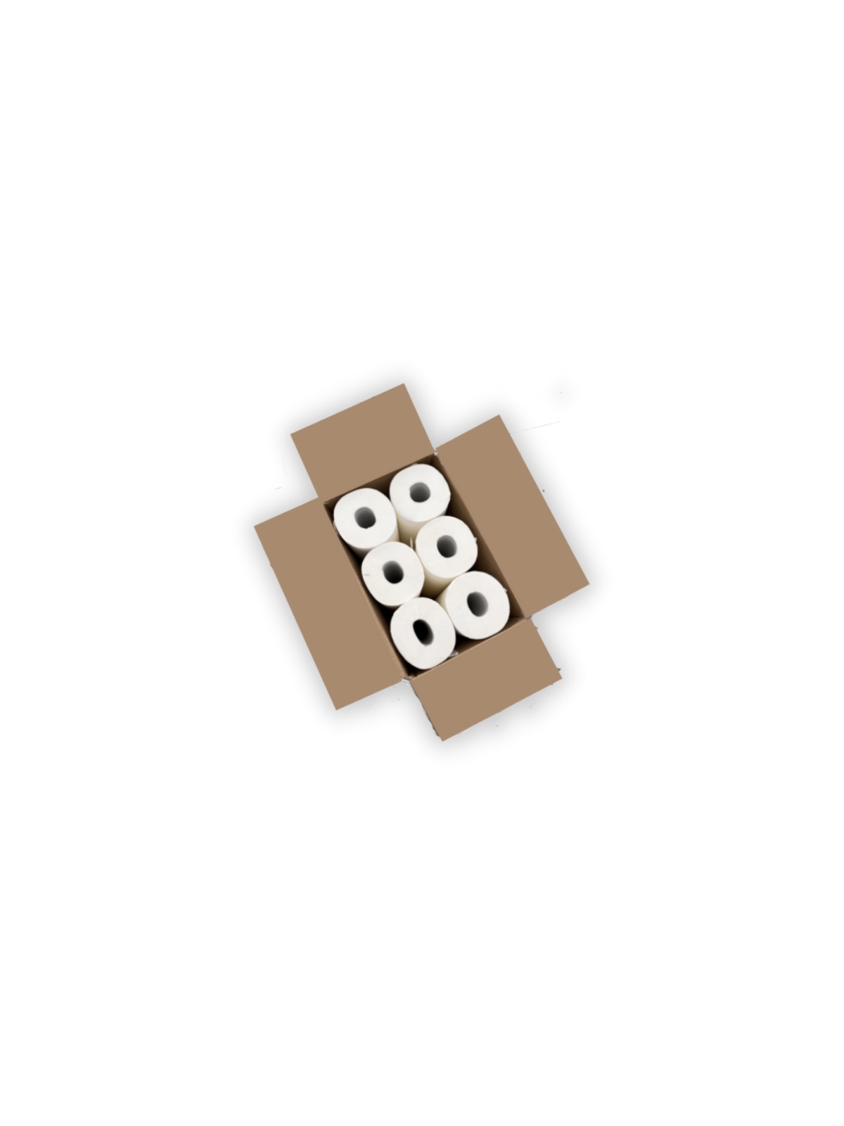 Pack de 6 rollos de papel camilla reciclado (60 cm. x 68 M.)