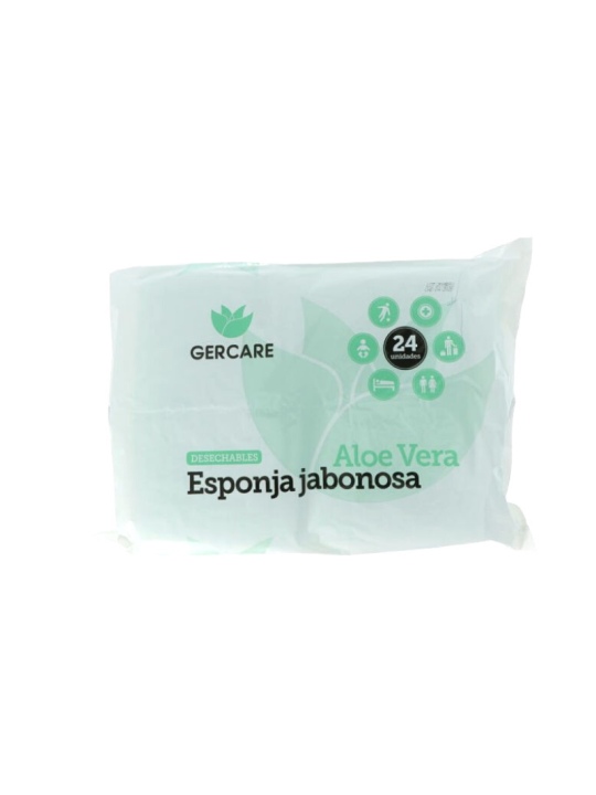 Esponja jabonosa desechable con Aloe Vera 24 unidades