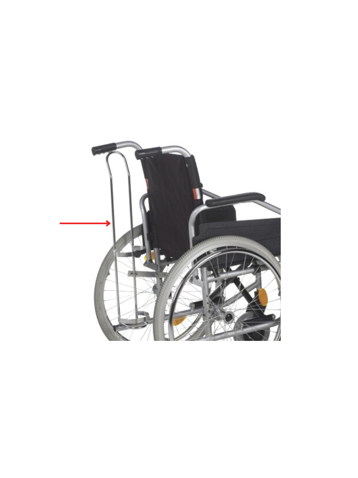 Porta oxígeno para silla de ruedas