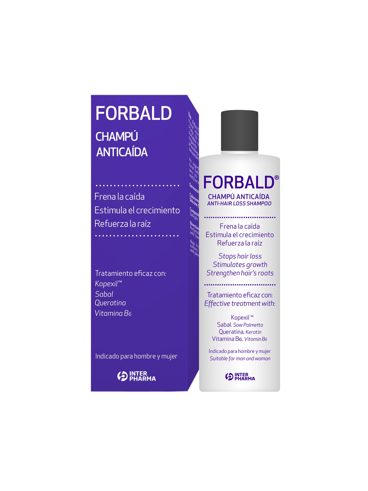 Champú anticaída Forbald 250 ml.