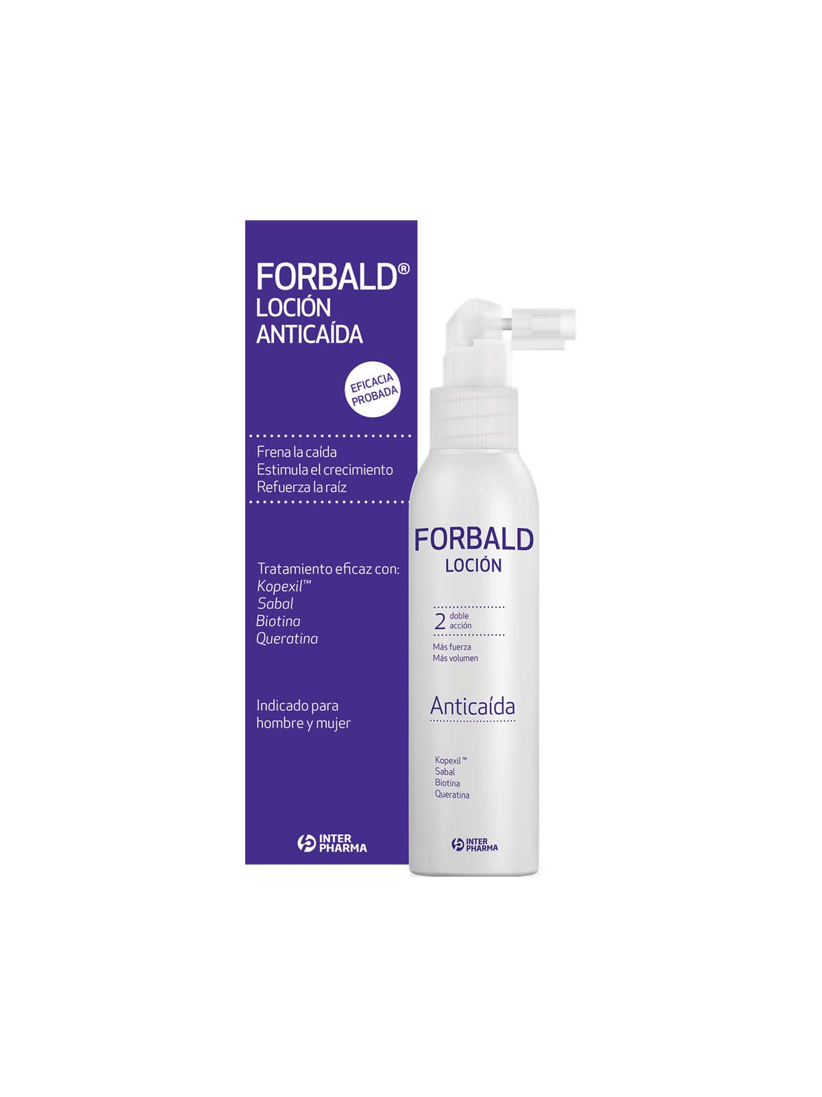 Loción anticaída Forbald 250 ml.