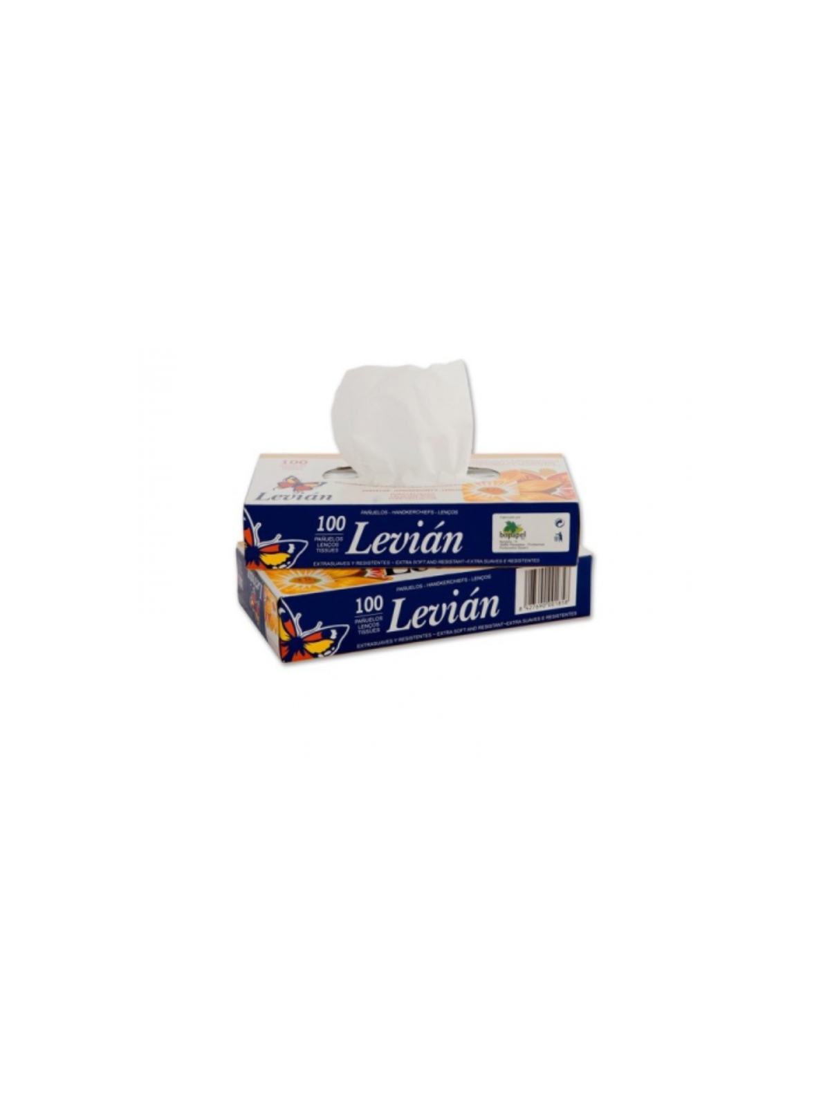 Pañuelos facial Levian caja 100 unidades