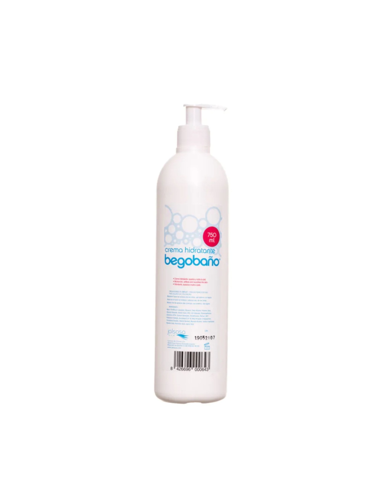 Crema hidratante corporal Begobaño 750ML