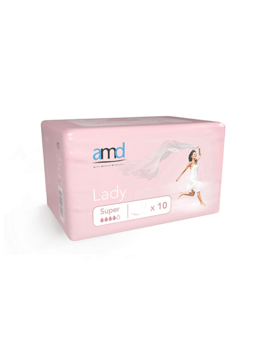 AMD Lady Compresas de incontinencia femenina Super - 10 unds