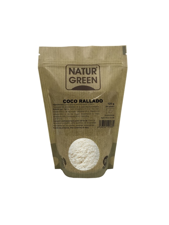 Bolsa Doypack de Coco Rallado Bio Naturgreen 125 g