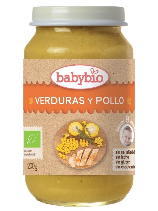 Potito de Menú Verduras Pollo Bio BabyBio 200 g