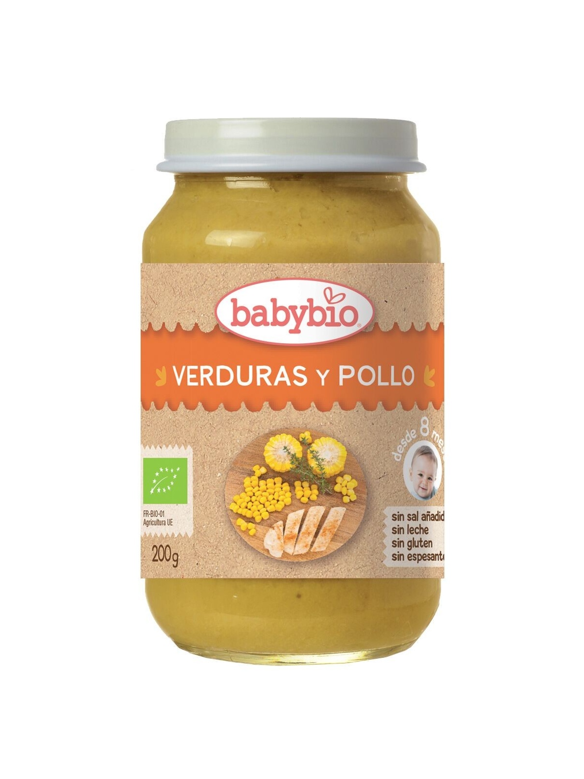 Potito de Menú Verduras Pollo Bio BabyBio 200 g