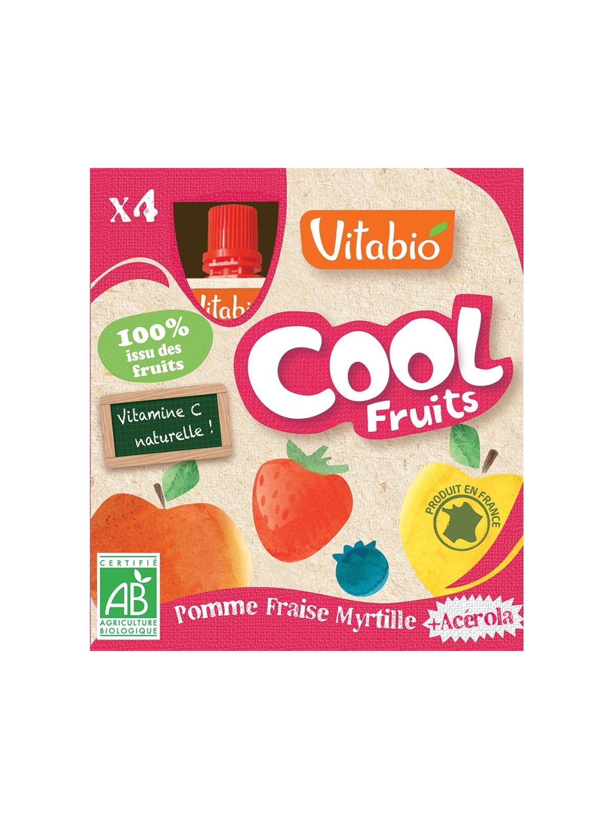 Vitabio Cool Fruits Manzana-Fresa-Arandanos