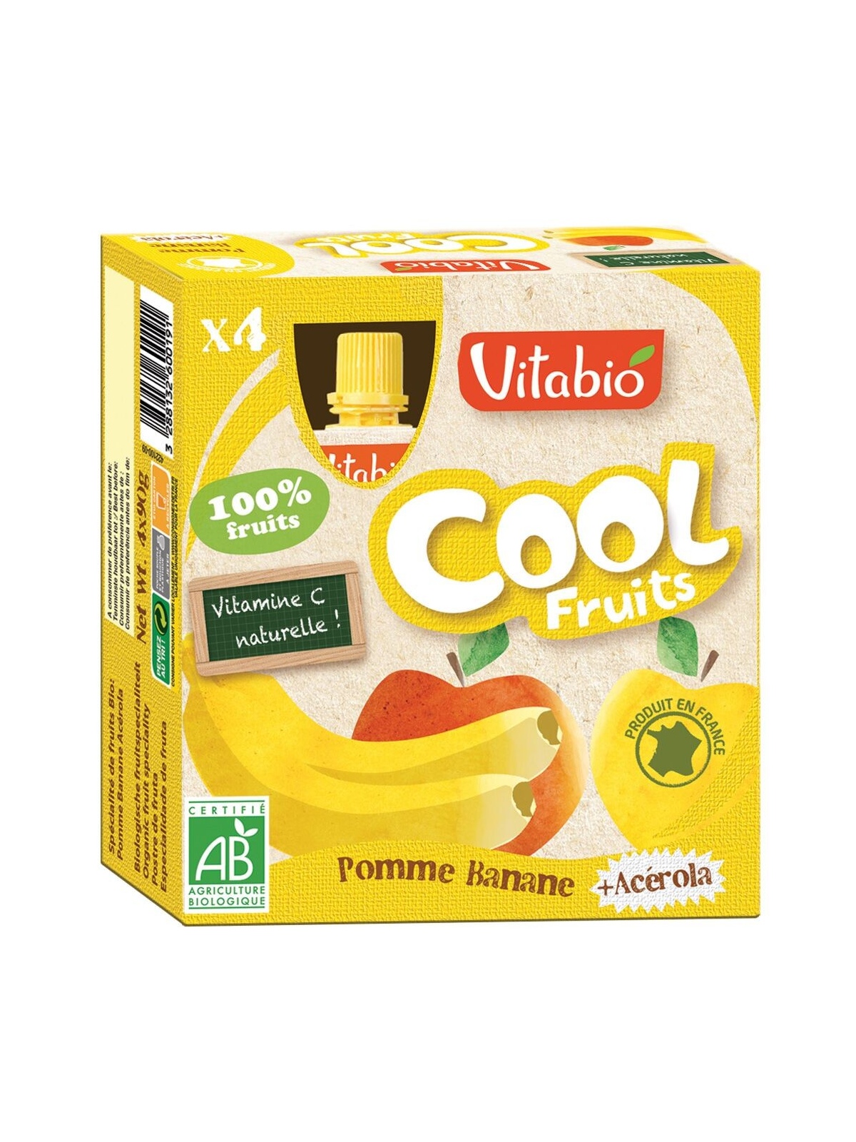Vitabio Cool Fruits Manzana-Platano