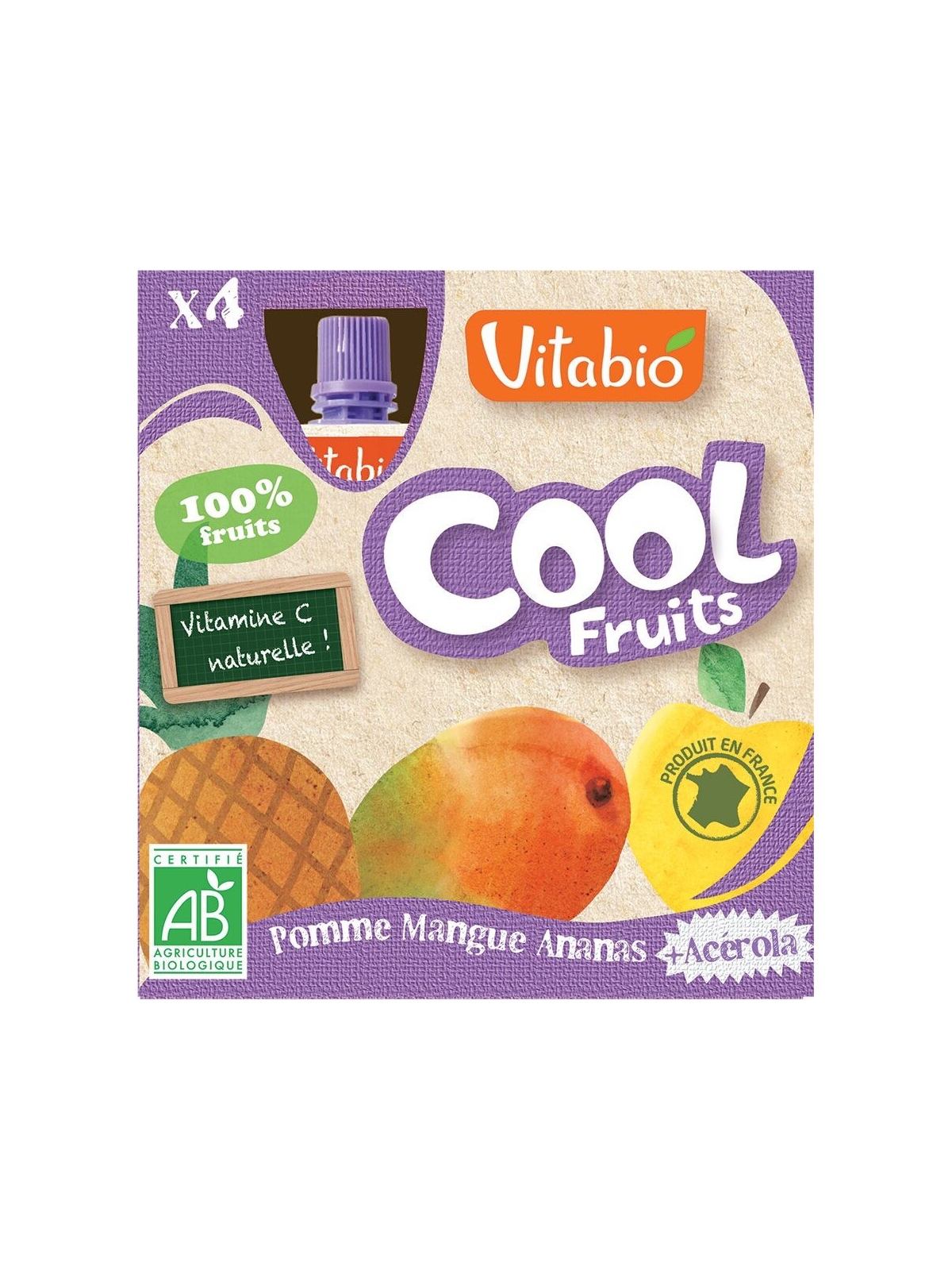 Vitabio Cool Fruits Manzana-Mango-Piña