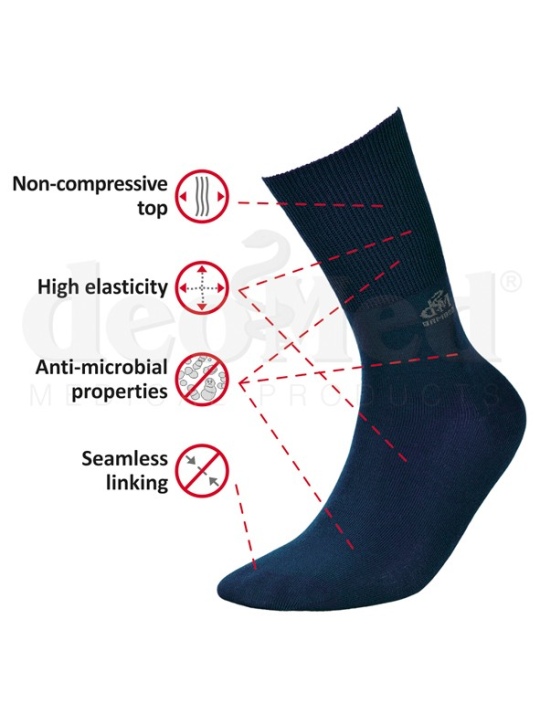 Yomandamor 6 pares de calcetines de bambú para diabéticos para mujer, con  parte superior no atada y suela acolchada, L (tamaño de los calcetines
