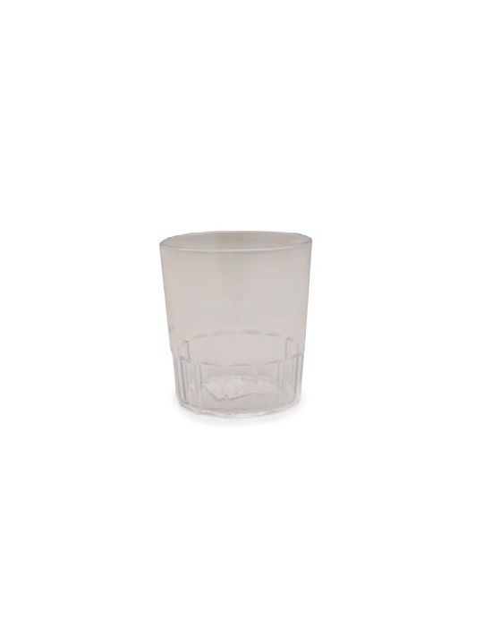 Vaso de policarbonato de 30cl transparente recto